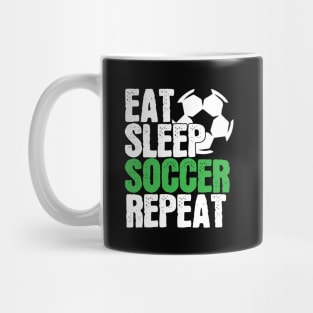 Soccer Player Gift, Eat Sleep Soccer Repeat Mug